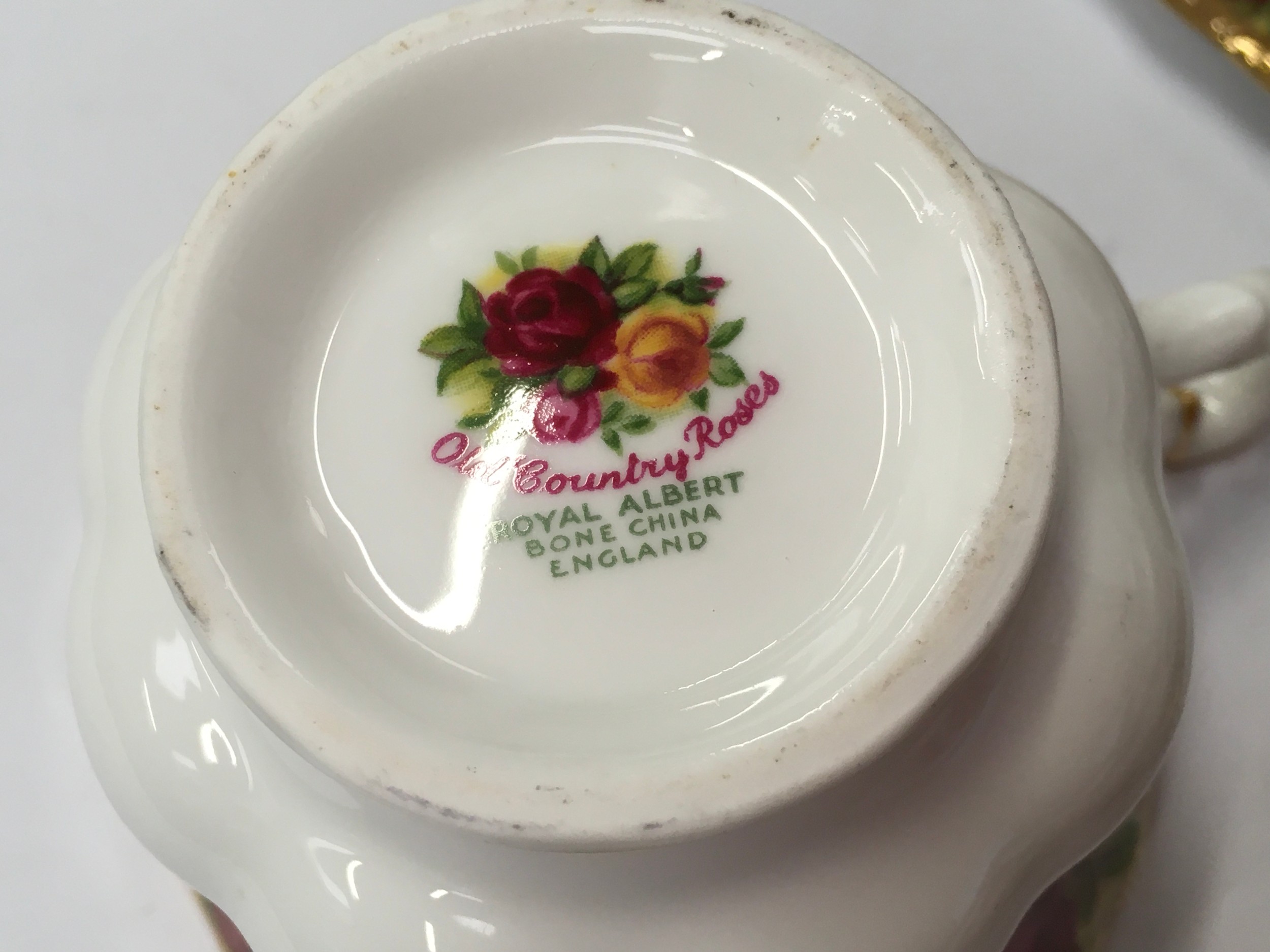 Royal Albert "Country Rose" Tea set complete with Tea pot milk jug and sugar bowl together 6 tea - Image 5 of 5