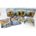 Collection of boxed Lord of the Rings figures by New Line Cinema and Toy Vault. All complete in