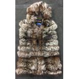 Roberto Pelle Italian vintage ladies fox fur gilet coat