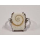 Gempoma Ammonite 925 silver ring Size M