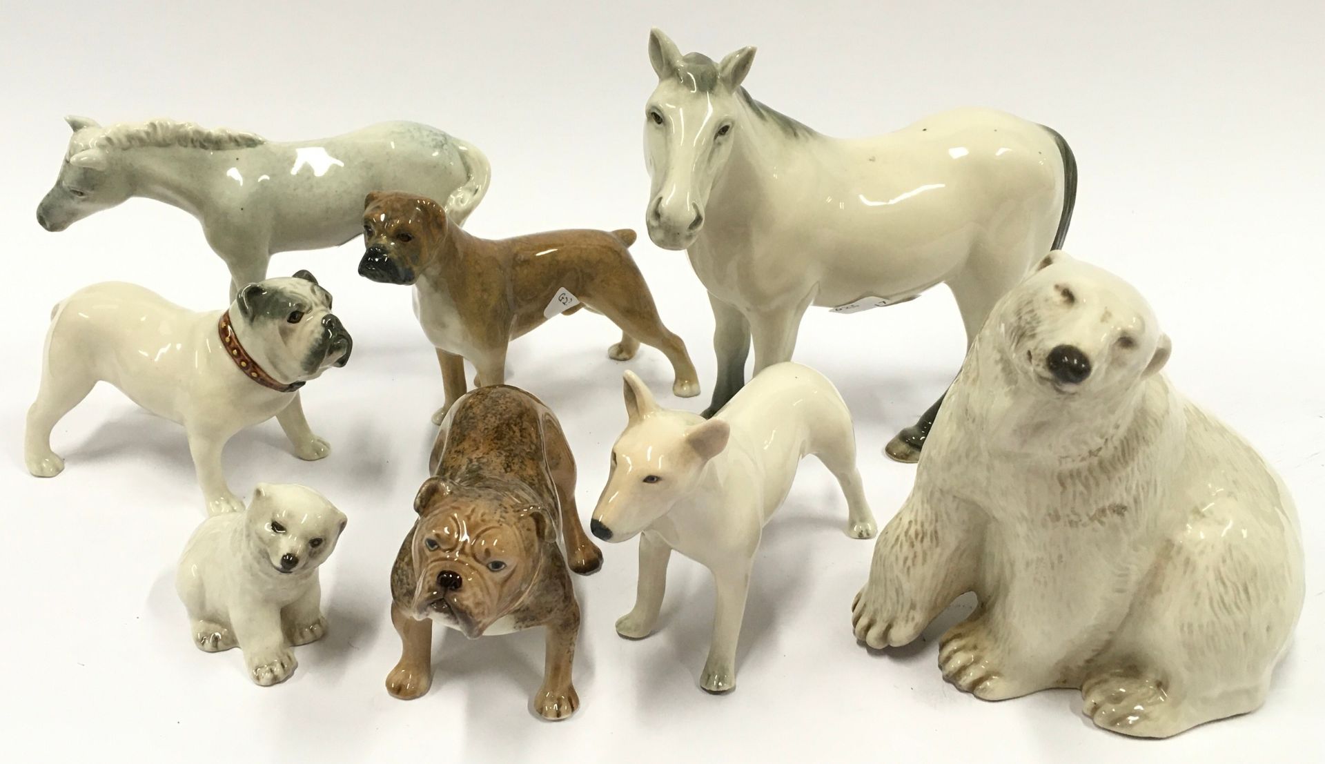 Collection of Branksome China animal figures (8)