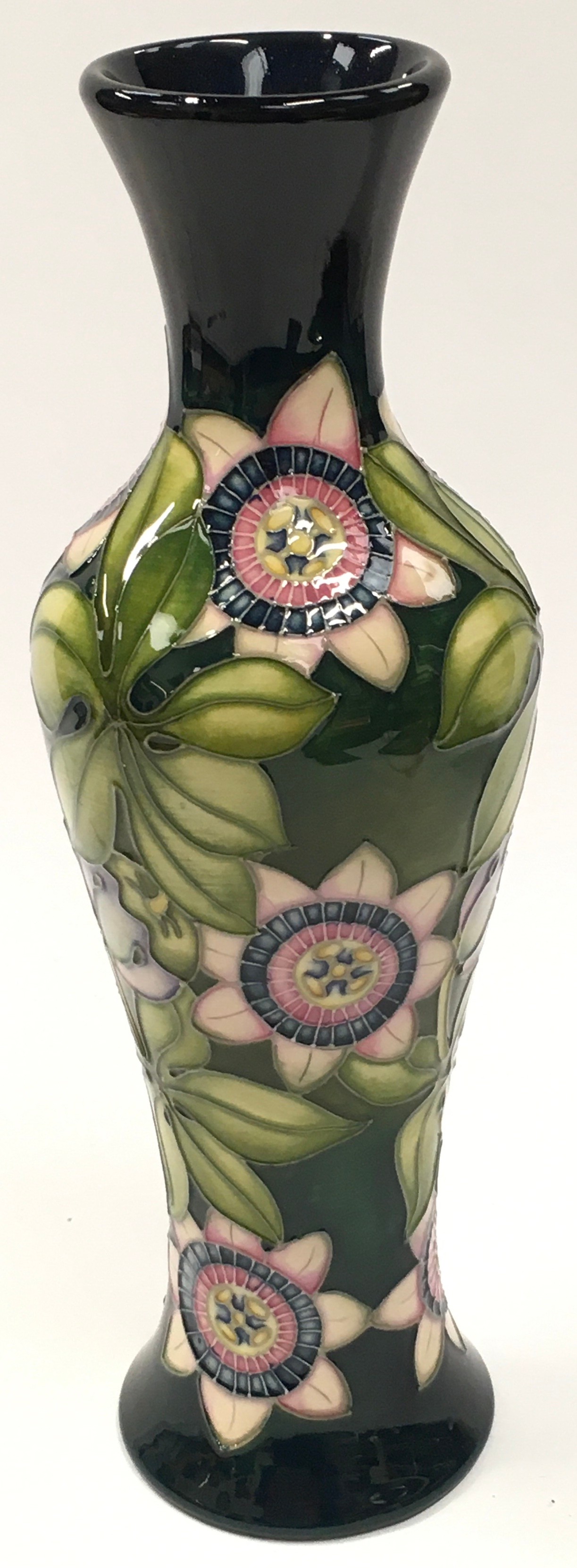 Moorcroft Trial vase 2015. 26cm tall. Signed and stamped to base.