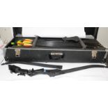 Quality Petron competition bow and arrows in hard travel case