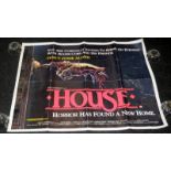 Original movie poster: House - horror movie released in 1986. 100cms x 77cms.