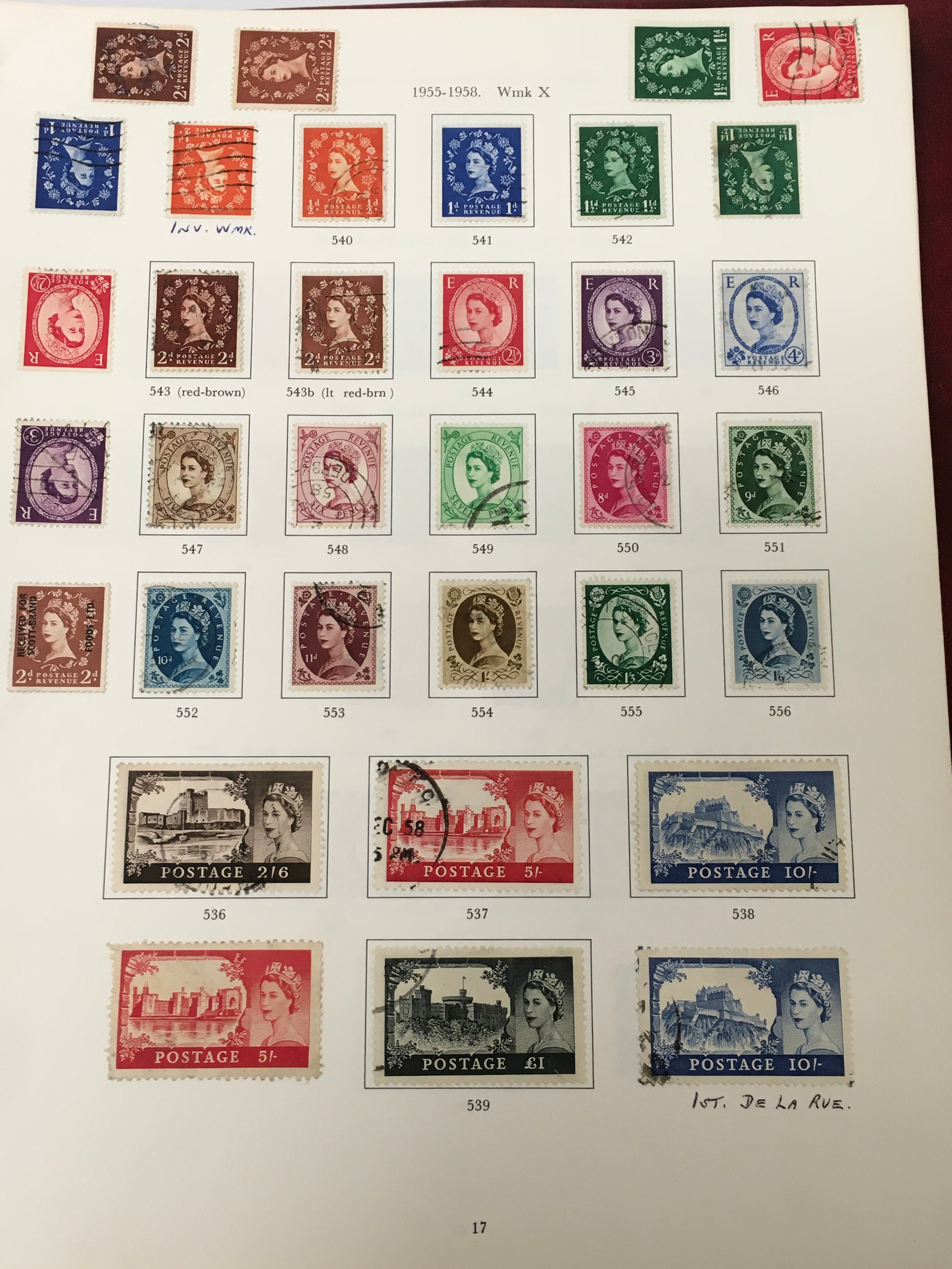 Red album of stamps coll. no 1. Good collection of penny reds and 2d blues (Ref 400). - Bild 8 aus 9