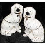 Pair of vintage Staffordshire Dogs, 23cms tall