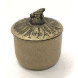 Poole Pottery stoneware Honeypot with Bee Finial 4.1" high.