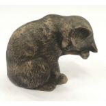 Poole Pottery stoneware Kitten washing model adapted by Alan White 4.5" high.