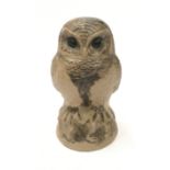 Poole Pottery stoneware rare & hard to find front facing owl modelled by Barbara Linley-Adams 7.1"