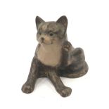 Poole Pottery stoneware Kitten scratching model adapted by Alan White 5.2" high.