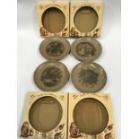 Poole Pottery set of four Australian series small plates - all boxed (4)