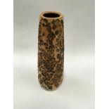 Poole Pottery Atlantis carved vase by Guy Sydenham & Beatrice Bolton 8.2" high.