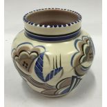 Poole Pottery shape 959 UB pattern Art Deco vase by Hilda Trim 4.5" high.