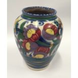 Poole Pottery shape 442 YO pattern vase 6" high.