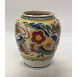 Poole Pottery shape 266 AR pattern vase 5.6" high.