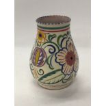 Poole Pottery shape 198 TY pattern vase 5.6" high by Winifred Collett together with one smaller 4.6"