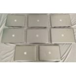 BOX OF APPLE MACBOOKS. Here we have a total of 8 units.