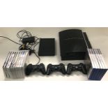 SONY PLAYSTATION BUNDLE. This lot consists of a PlayStation 2 and 3 console along with a mixture