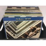 BOX OF VARIOUS ROCK AND POP RELATED VINYL RECORDS. A varied collection of artist’s here to include -