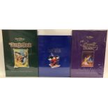 3 FACTORY SEALED VHS WALT DISNEY DELUX PRESENTATION BOXES. Titles here include - Fantasia - Beauty