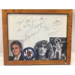 THE WHO AUTOGRAPHS.