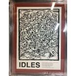IDLES FRAMED POSTER. Idles Poster from their 2019 tour. This framed poster is original and