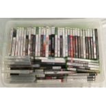 BOX OF VIDEO GAMES. Large collection to include Xbox and PlayStation games.