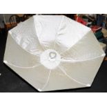 Huge Elinchrom reflector umbrella with fixings, measures over 6' across