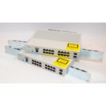 2 x Cisco catalyst 2960-L Series model ref: WS-C2960L-16TS-LL 16 port gigabit PoE . Removed from a