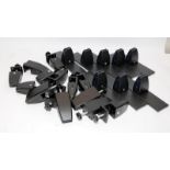 A quantity of brand new advertising stand holders in black powder coated aluminium. Ideal for