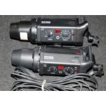 2 x Bowens Gemini GM500R flash heads c/w mains cables. Untested but removed from a working