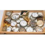 From a watch repairers workshop: A collection of pocket watches, all appear to be projects, but does