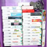 Nintendo DS Lite x 2 and a DSi one power supply and various DS games. Untested