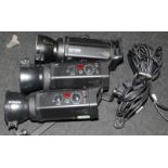 3 x Bowens Gemini GM750PRO flash heads c/w mains cables. Untested but removed from a working