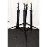 4 x Bowens photographic studio lightstands ref: BW6610