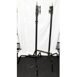 2 x Avenger C-Stand adjustable base and column with grip arm kit