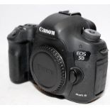 Canon EOS 5D Mark III camera body in black. No battery supplied but has been tested and is working