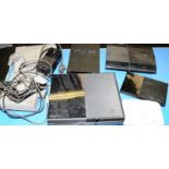 Various gaming consoles including Playstation, Xbox etc and some power leads (all untested)