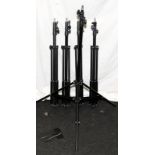 5 x lightweight 3 stage photographic studio lightstands