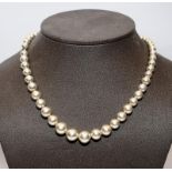 Silver Tiffany & Co fully hallmarked necklace.