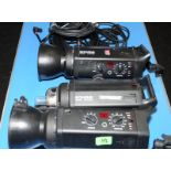 3 x Bowens Gemini GM750PRO flash heads c/w mains cables. Untested but removed from a working