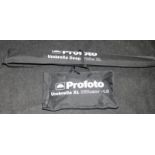Profoto umbrella deep white size XL c/w XL diffuser, both in carry holdalls