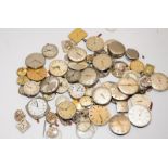 Large quantity of quality ladies and gents watch movements, many seen working, manual wind and