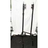 2 x Avenger C-Stand adjustable base and column with grip arm kit