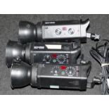 3 x Bowens Gemini GM750PRO flash heads c/w mains cables. Untested but removed from a working