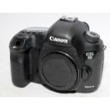 Canon EOS 5D Mark III camera body in black. No battery supplied but has been tested and is working