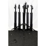 6 x lightweight 3 stage photographic studio lightstands
