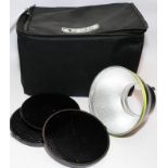 Meking Studio Grid set including reflector hood and 3 x grids in carry bag