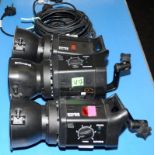 3 x Bowens Gemini GM400 flash heads c/w mains cables. Untested but removed from a working