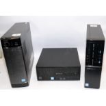3 X PC base units, Lenovo H520s, Lenovo Ideacentre 510s and HP280 G2. All offered untested but